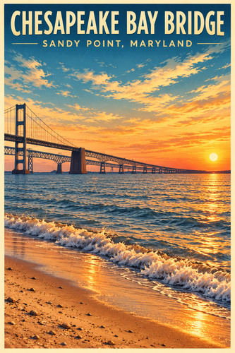 2x3 fridge magnet chesapeake - 2x3,
